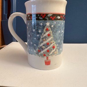 ROYAL NORFOLK 12 OZ CHRISTMAS TREE MUG